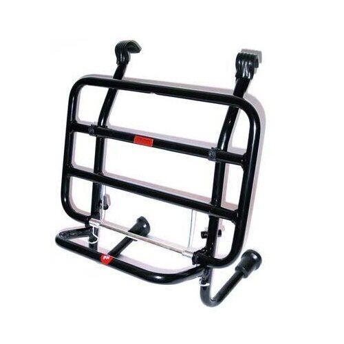 Portapacchi Anteriore Universale Vespa / Lambretta [NERO]
