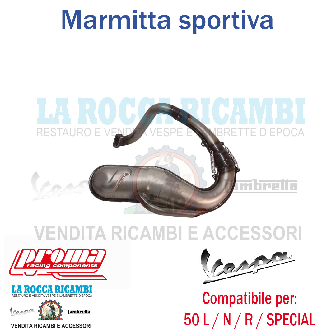 Marmitta Sportiva Proma Vespa 50 L / R / N / SPECIAL
