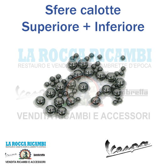 Kit Sfere Calotte Sterzo Vespa 125 U - VU1T - V1T - V 30/33 - VM