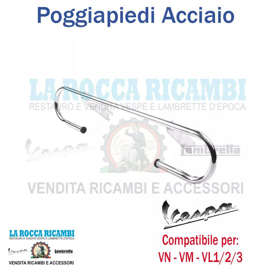 POGGIAPIEDE ACCIAIO Vespa VN VM VL1 VL2 VL3 (OPTIONAL)