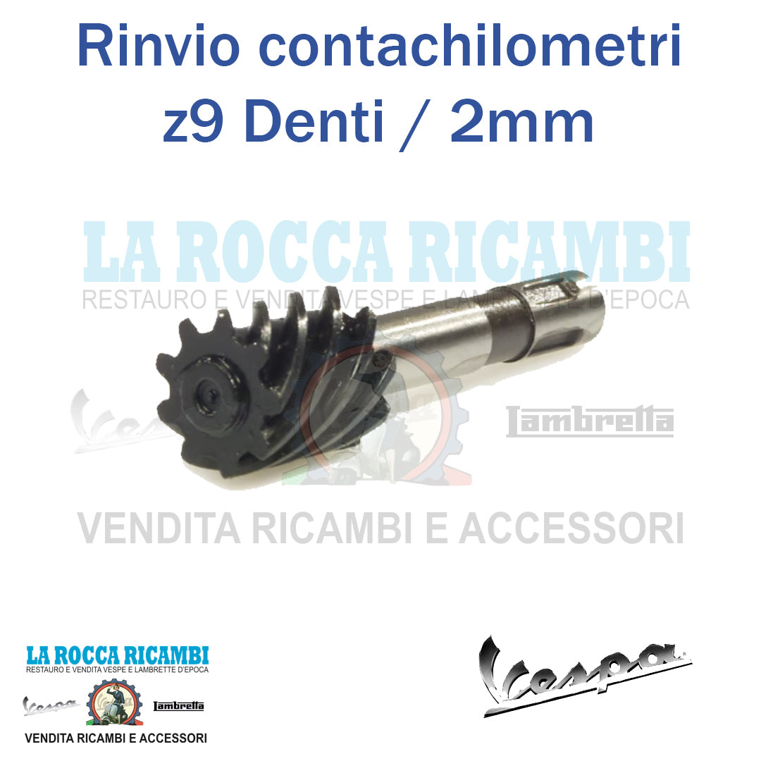 Pignone Rinvio Contachilometri Vespa z 9 Denti 2 MM (Ruota 10 Pollici)