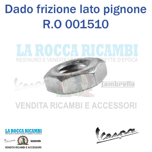 Dado per Frizione Lato Pignone M 12 x 1,5 Vespa 50 - PK - ET3 - PRIMAVERA