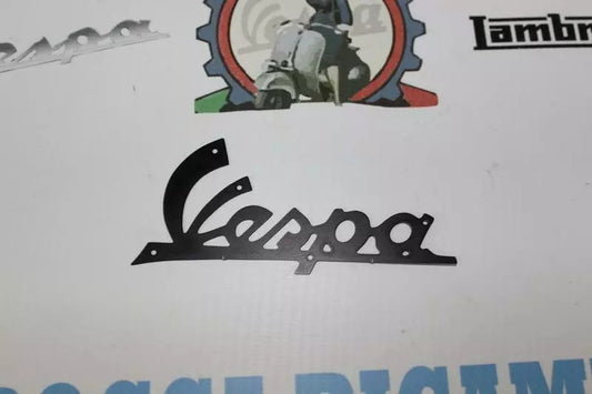 Scritta Anteriore Scudo "Vespa" in alluminio nero Vespa VNB1/2/3 R.O 086325