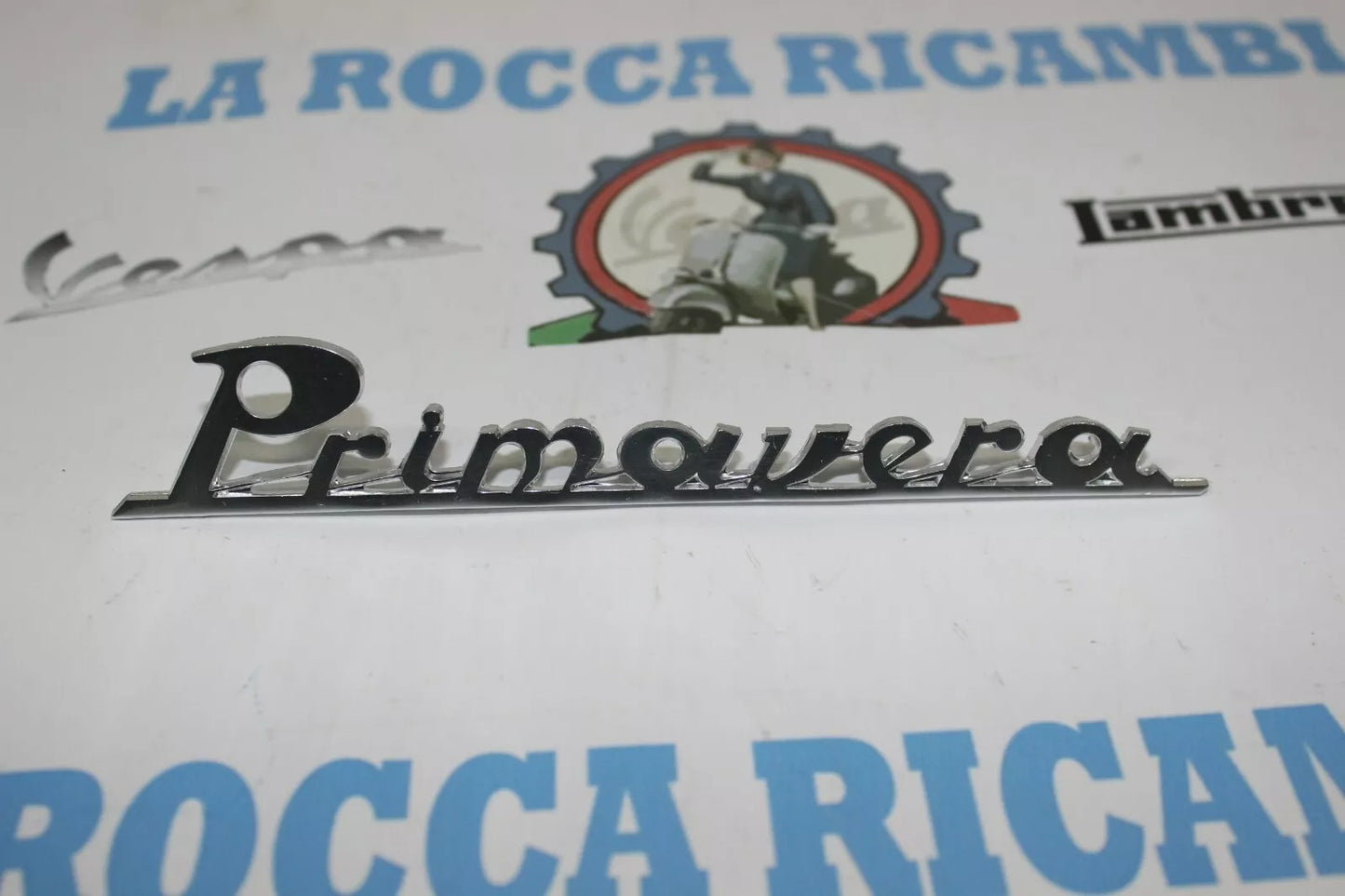 Scritta Posteriore Corsivo "Primavera" Vespa Primavera 1968 Serie 1 - R.O 151715