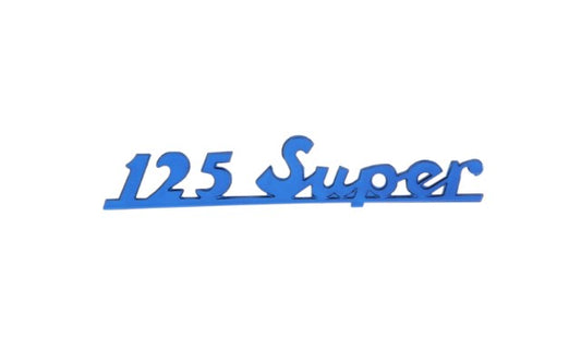 Scritta 125 Super Vespa Super Posteriore (BLU)