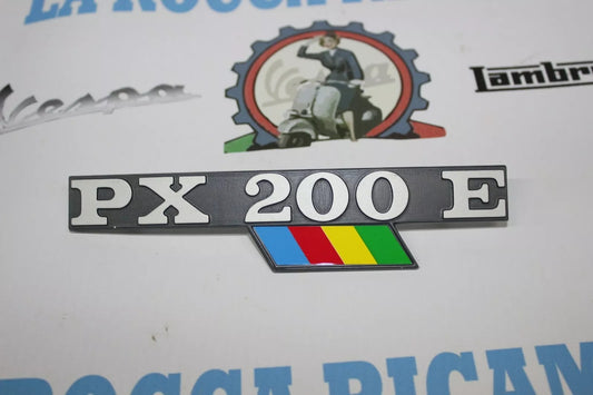 Scritta Laterale Cofano "PX 200 E" Vespa PX 200 Arcobaleno