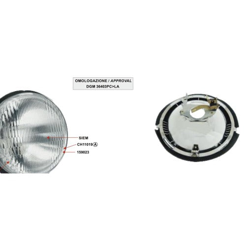 Faro Anteriore In Plastica Vespa PK S/ PK XL / RUSH - SIEM 215399