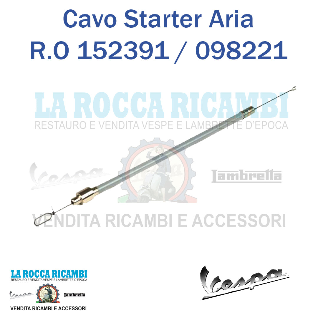 Filo Cavo Trasmissione Aria Starter Vespa 50 N/L/R/SPECIAL - R.O 152391 / 098221