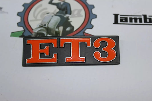 Scritta Targhetta Alluminio Posteriore "ET3" Vespa 125 ET3