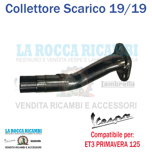 Collettore Carburatore Aspirazione DIAM 19/19 Vespa 50 N L R Primavera - ET3
