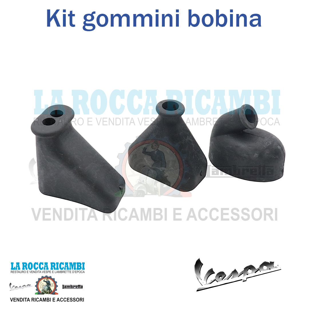 Kit 3 pz Gommini Protezione Bobina Vespa GS 160 - SS 180
