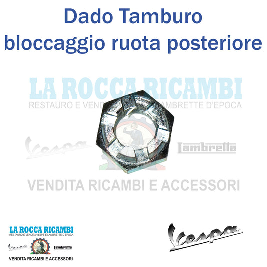 Dado Ruota Tamburo Mozzo Posteriore Vespa 50 90 125 150 200 Special PX VNB - VBB - 50 - GTR - TS