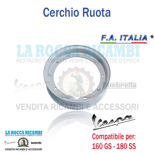 Cerchio Ruota 10 Vespa 160 GS - 180 SS