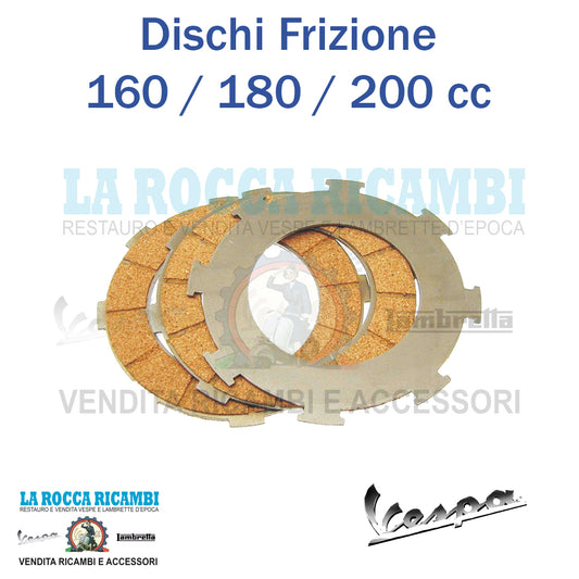 Kit Dischi Frizione Vespa PX 200/GS 160/SS 180/RALLY 180/COSA 125/150/200