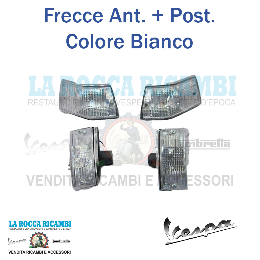 Frecce Anteriori e Posteriori Vespa PX / T5 [BIANCHE]