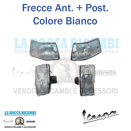 Frecce Anteriori e Posteriori Vespa PX / T5 [BIANCHE]