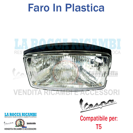 Faro Anteriore In Plastica Vespa T5