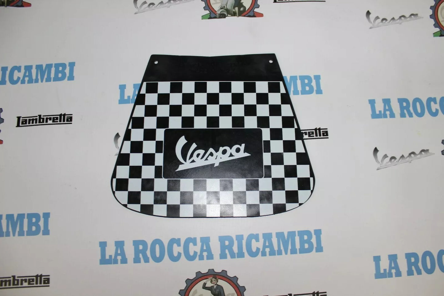Paraspruzzi Posteriore Vespa a Scacchi in Gomma