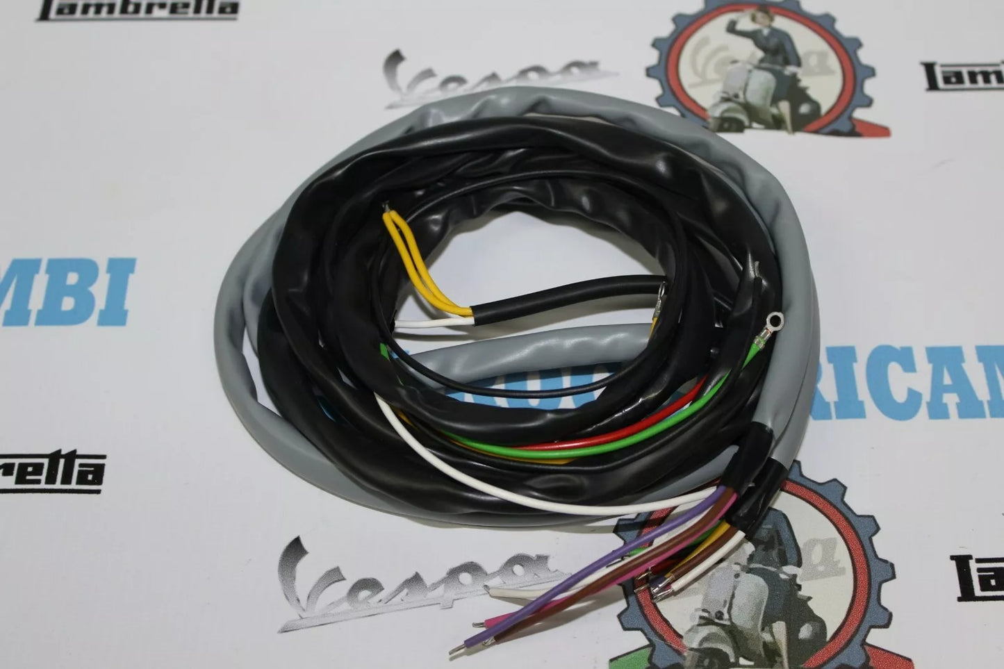 Impianto Cablaggio Elettrico Vespa Faro Basso V30 - V 33 - Grabor 018201