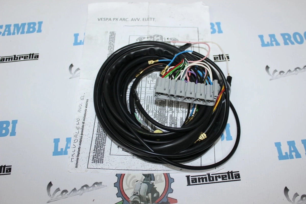 Impianto Cablaggio Elettrico Vespa PX Arcobaleno - T5 Con Avviamento Elettrico