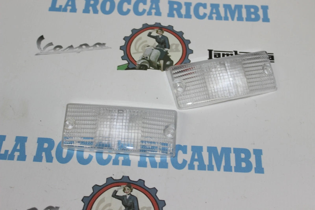 Plastiche Frecce Anteriori Vespa PX [Bianche]