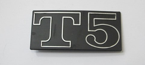 Scritta Targhetta Laterale Cofano "T5" In Alluminio Vespa T5