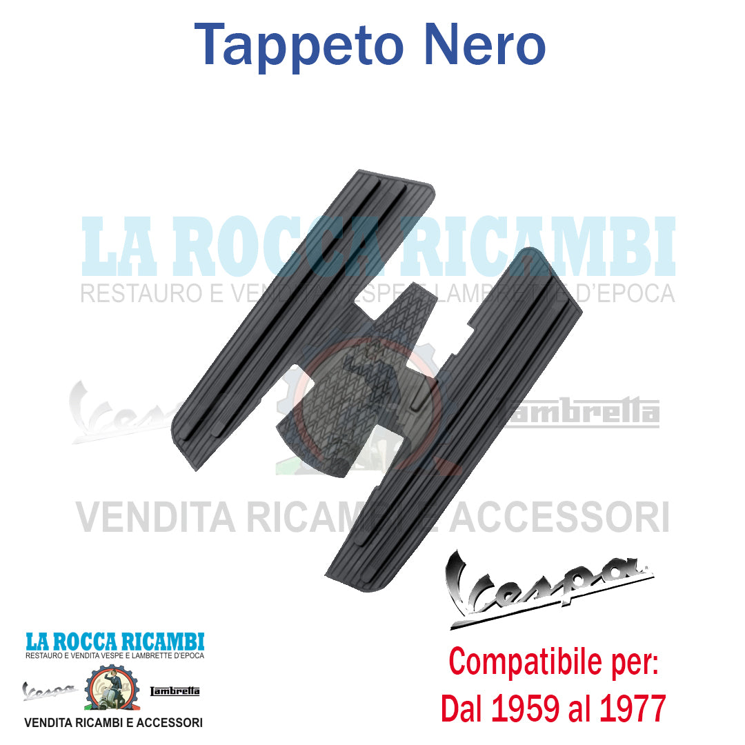 Tappeto Vespa VBB - TS - GTR - SPRINT - RALLY [NERO]
