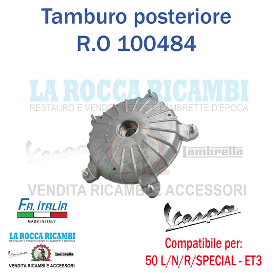 Tamburo Posteriore Vespa 50 SPECIAL / 125 ET3 / PRIMAVERA -  90 SS