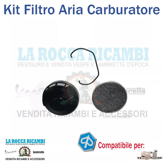 Kit Filtro Aria Carburatore Piaggio SI - CIAO - BRAVO - BOXER ecc... DELL'ORTO COD.5305178