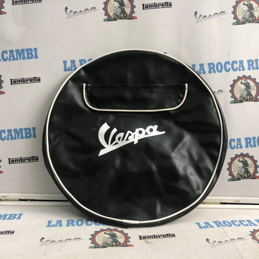 Copriruota di scorta 3.50 x 10 Vespa PX/TS/RALLY/GTR/GL [NERO]