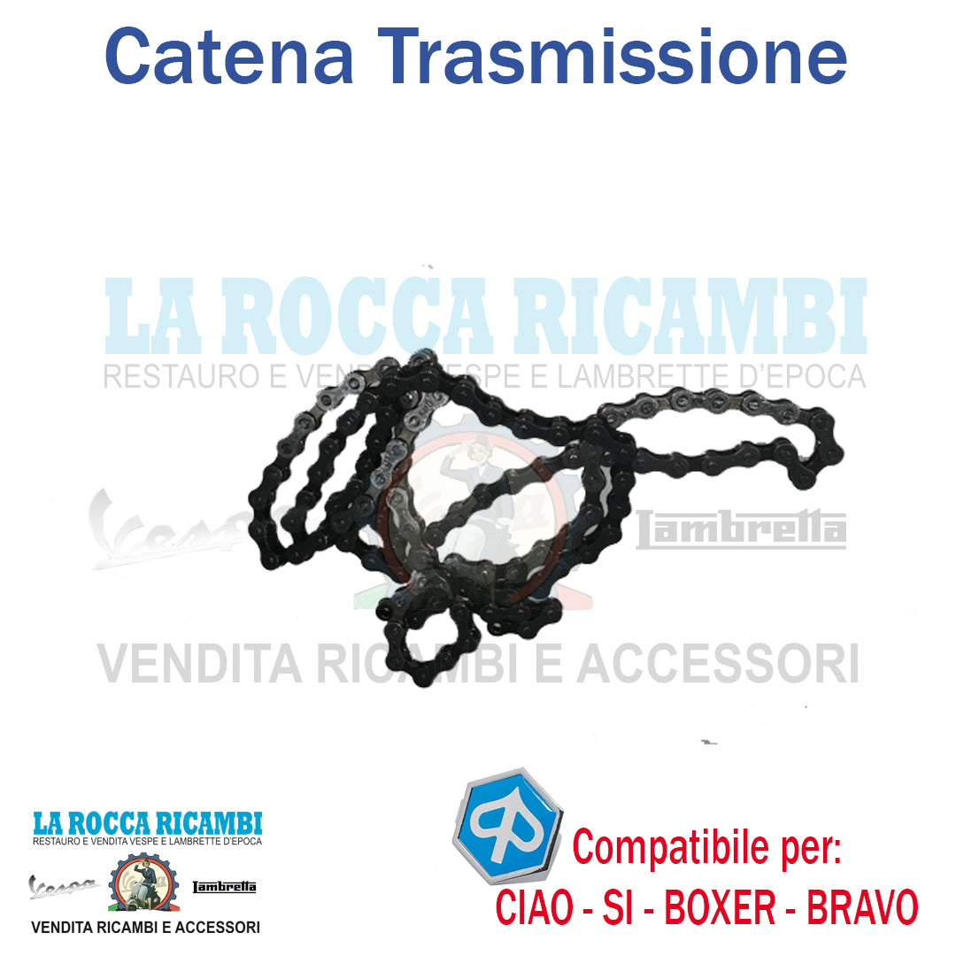 Catena Trasmissione Piaggio SI - CIAO - BRAVO - GRILLO - BOXER e Ciclomotori Vari