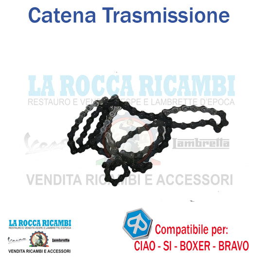 Catena Trasmissione Piaggio SI - CIAO - BRAVO - GRILLO - BOXER e Ciclomotori Vari
