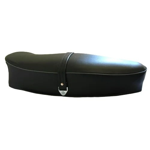 Sella Lunga Con Scritta "AQUILA" Vespa VBB - VNB - GTR - GL - SPRINT - TS (Nera)