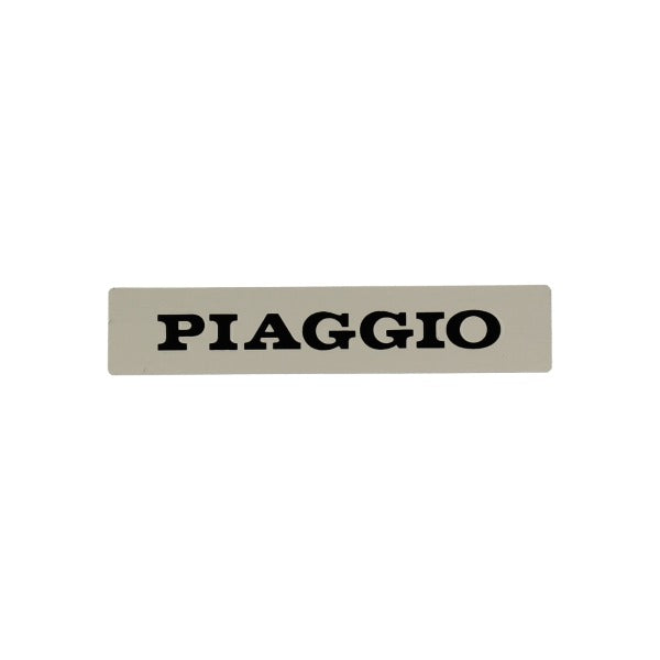 Targhetta Scritta "PIAGGIO" Adesiva Metallo Calandra VESPA PK S 50 125
