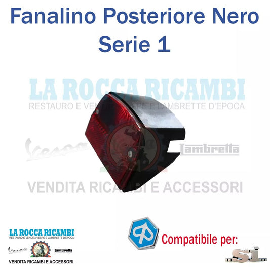 Fanalino Posteriore Nero Piaggio SI