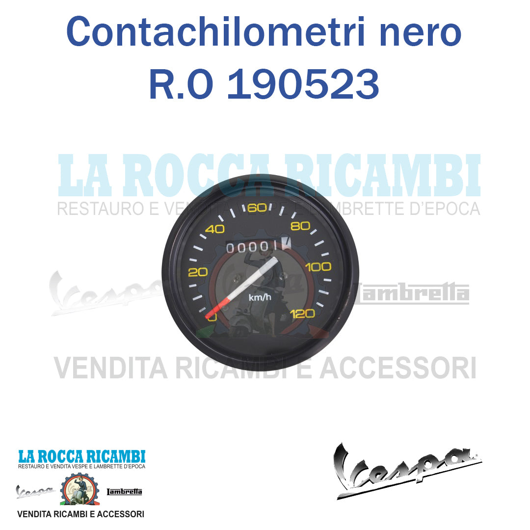 Contachilometri con ghiera nera Vespa PX 125 / 150 R.O 190523