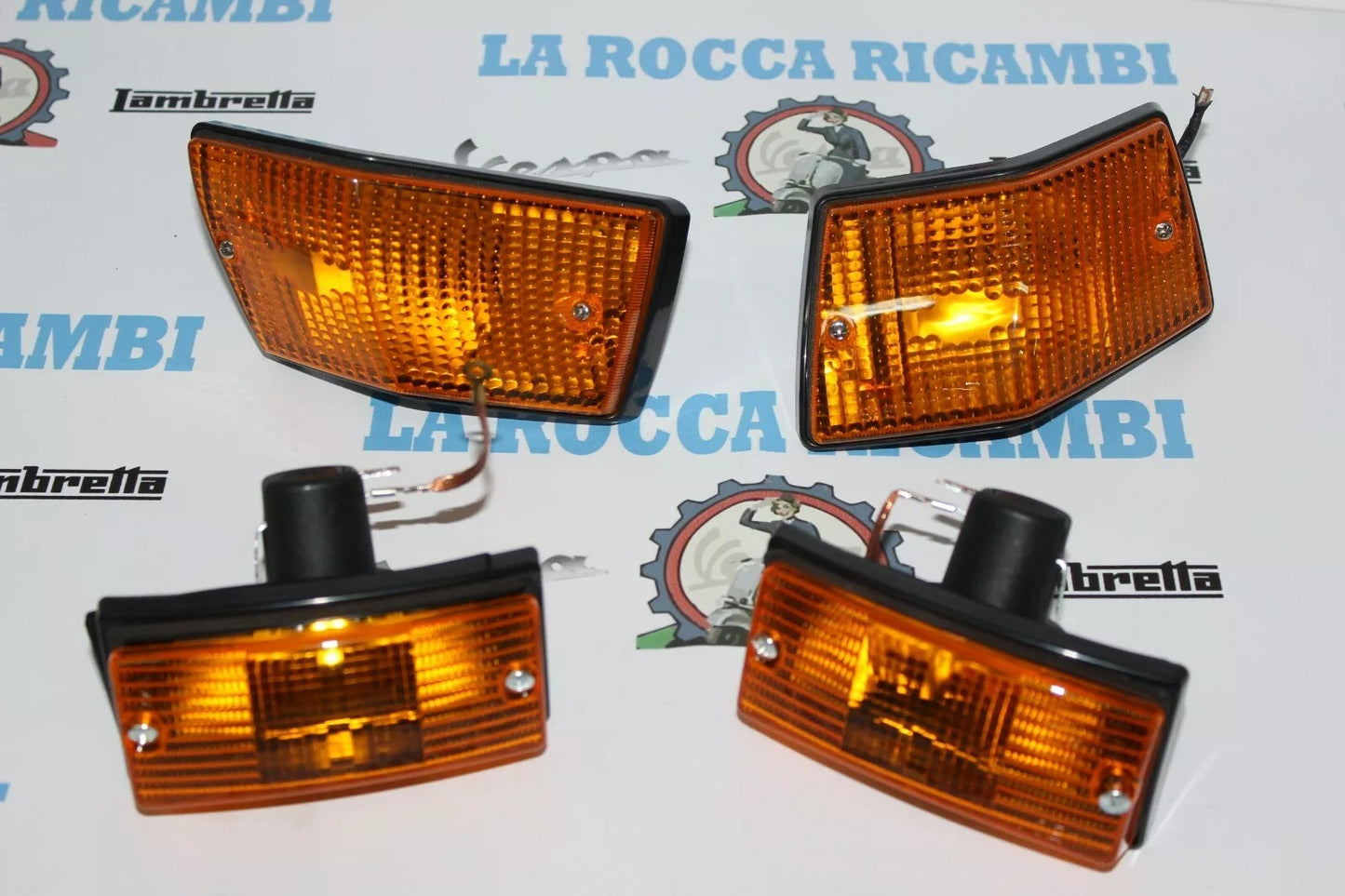 Kit 4 Frecce Vespa PX 125 150 200 [ARANCIONI]