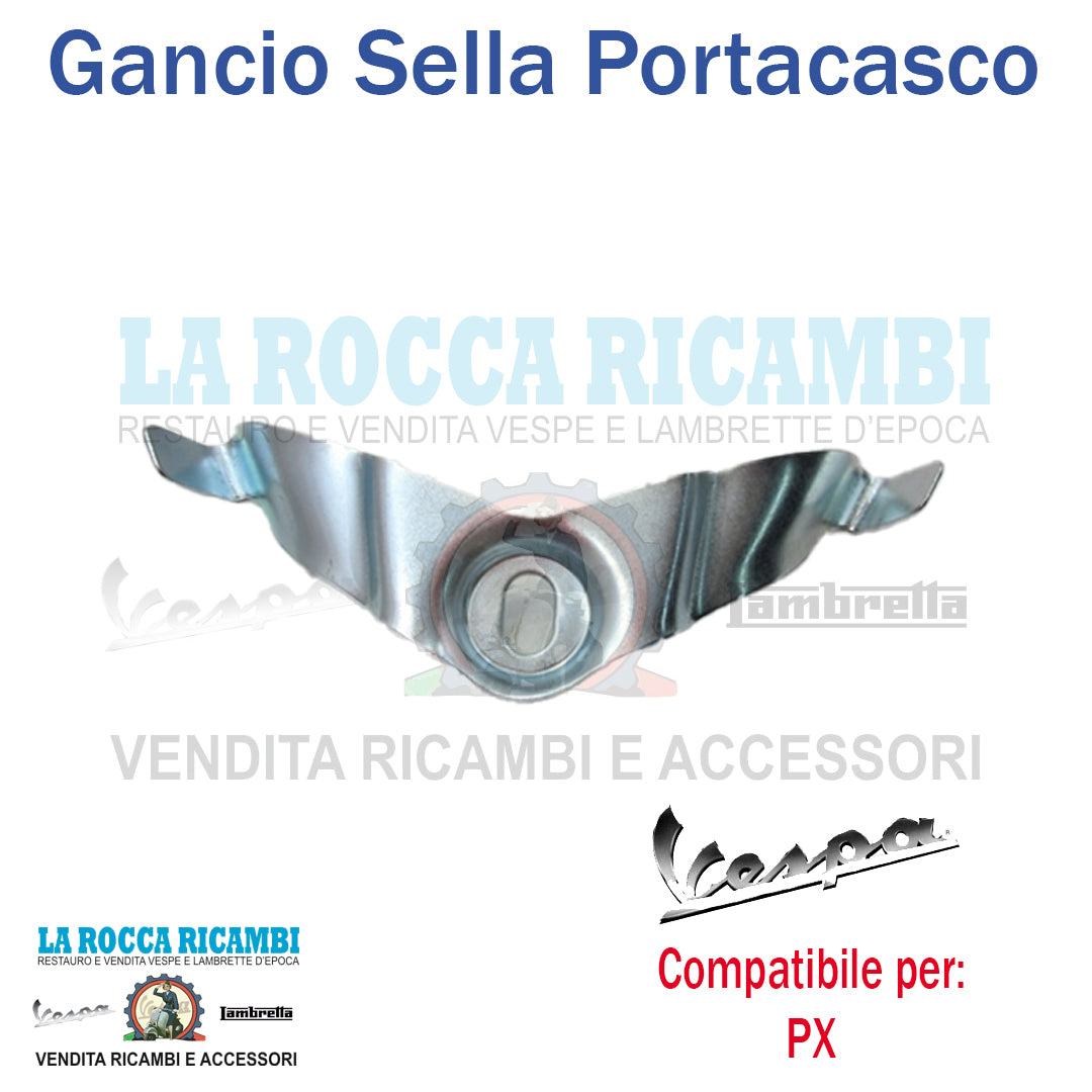 Gancio Sotto Sella Porta Casco Borsa Vespa PX 125/150/200 (Grigio) - R.O 219857