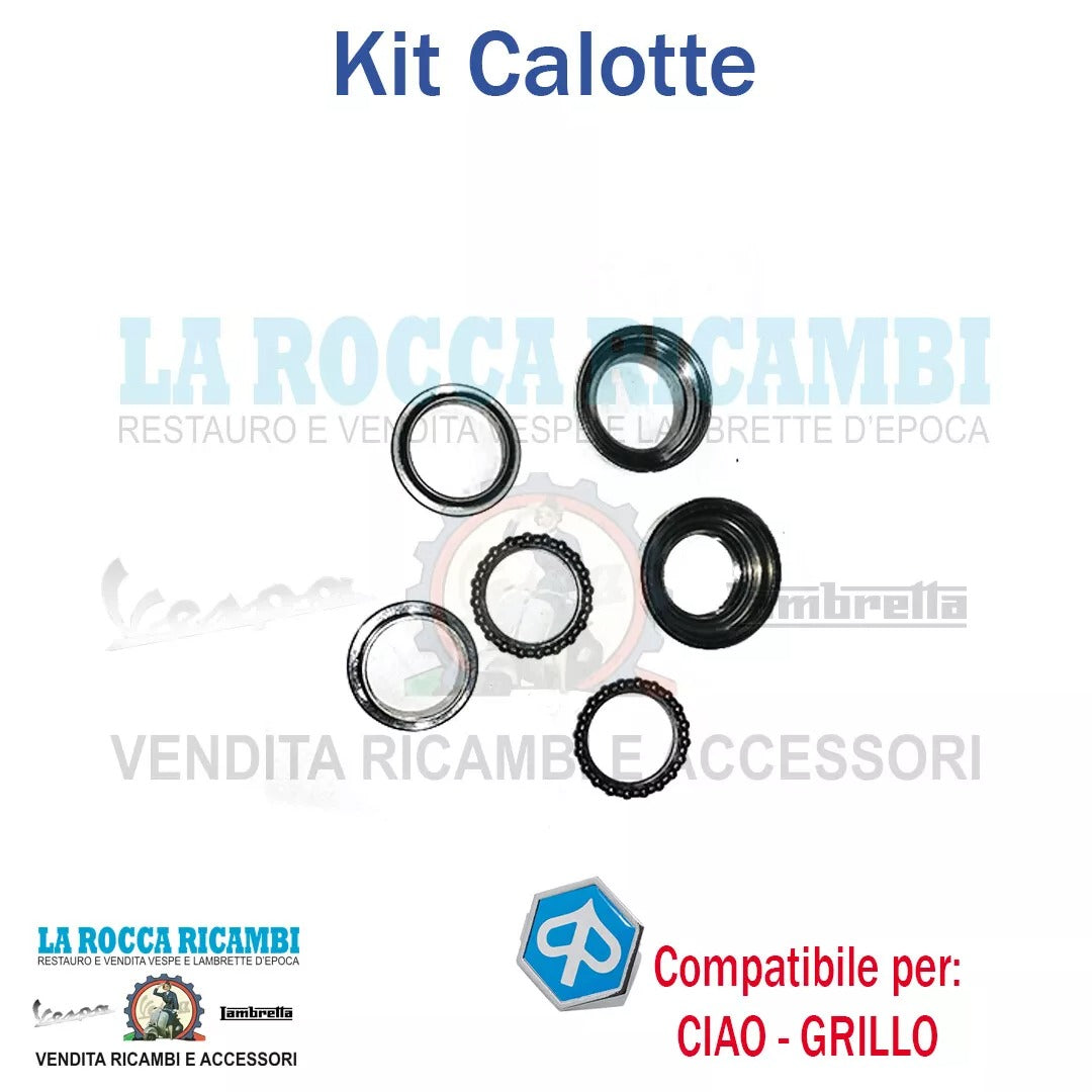Kit Serie Calotte Sterzo Forcella Piaggio CIAO GRILLO