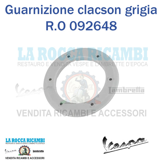 Guarnizione Clacson Grigia Vespa 50/ET3/Primavera - R.O. 092648