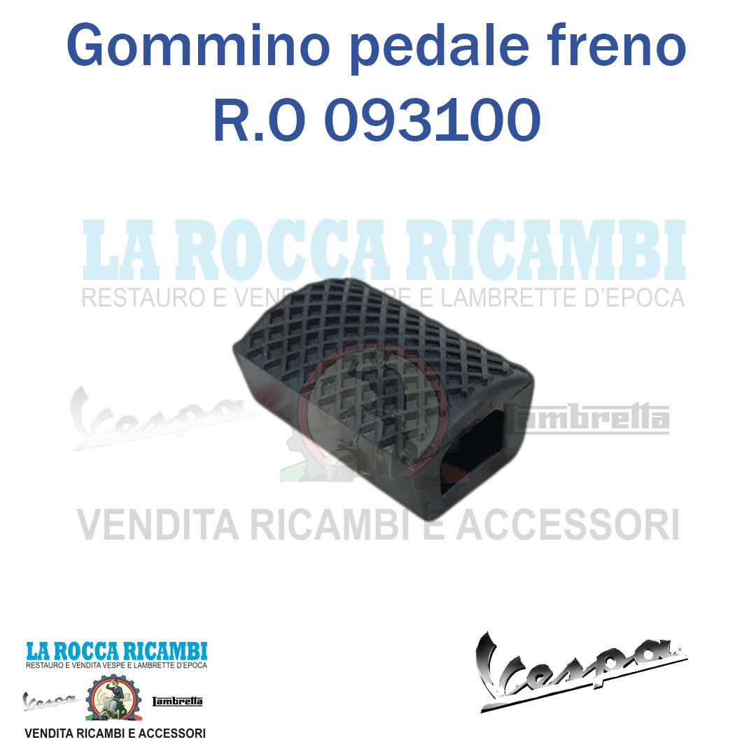 Gommino Pedale Freno Vespa VM1 VM2 VBB TS Sprint Rally - R.O. 093100
