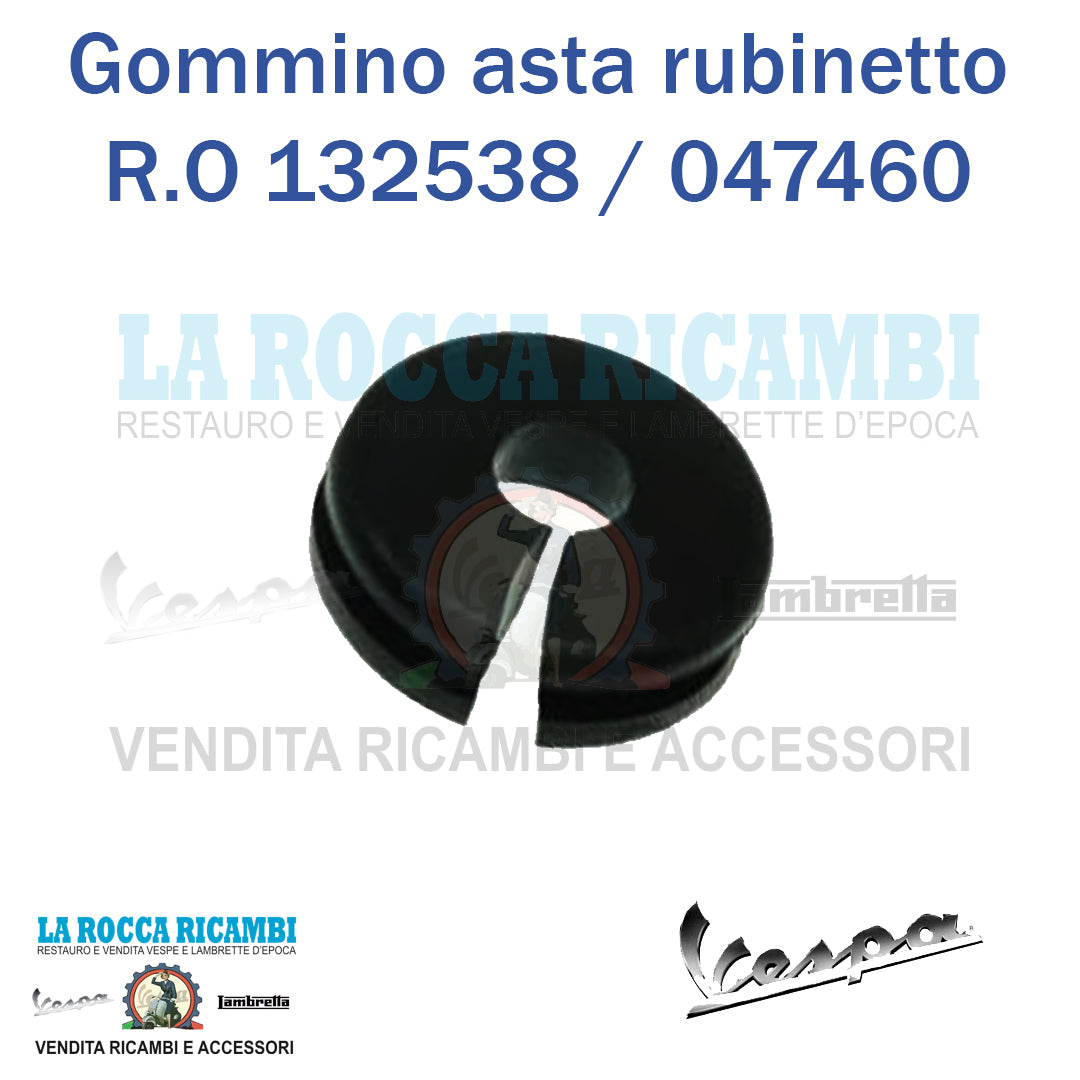 Gommino Asta Rubinetto Universale Vespa 50/GTR/VNB/VBB/GTR/SPRINT/TS- R.O 132538