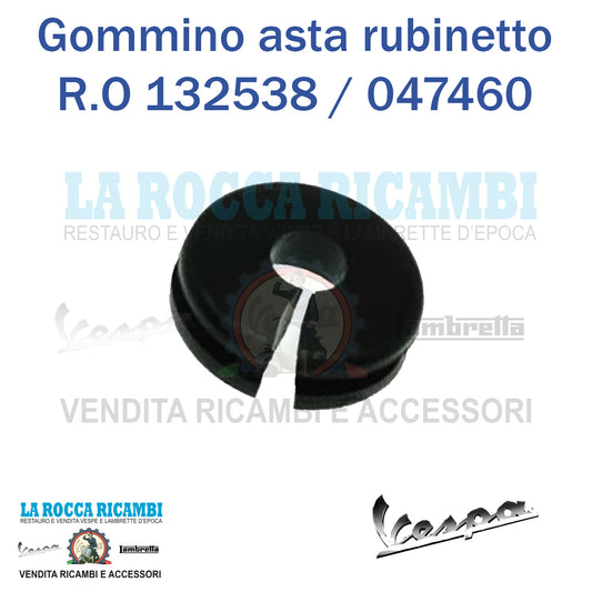 Gommino Asta Rubinetto Universale Vespa 50/GTR/VNB/VBB/GTR/SPRINT/TS- R.O 132538