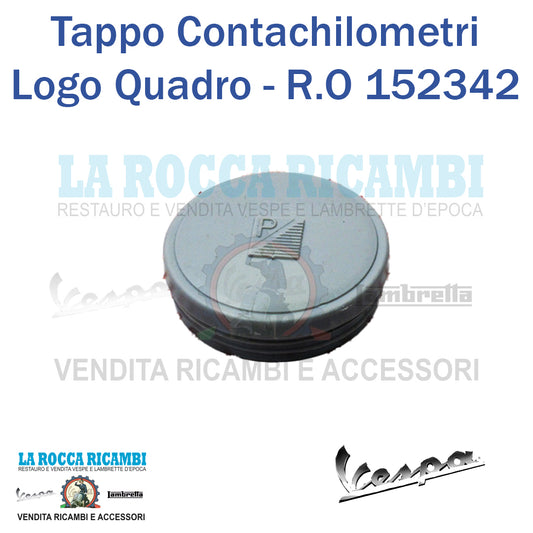 Tappo Contachilometri Logo Quadrato Vespa 50 N Dal 1963 AL 1965 - R.O 152342