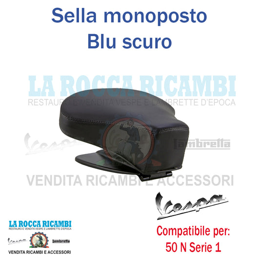 Sella Monoposto Vespa 50 N (BLU SCURO)