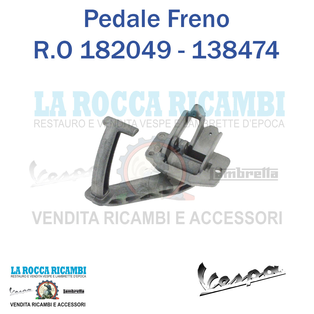 Pedale Freno Vespa PX - 50 SPECIAL - PRIMAVERA - T5 R.O 182049 - 138474