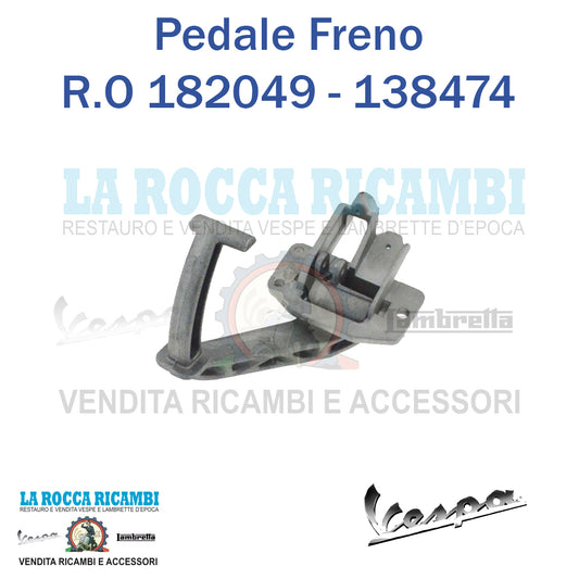 Pedale Freno Vespa PX - 50 SPECIAL - PRIMAVERA - T5 R.O 182049 - 138474