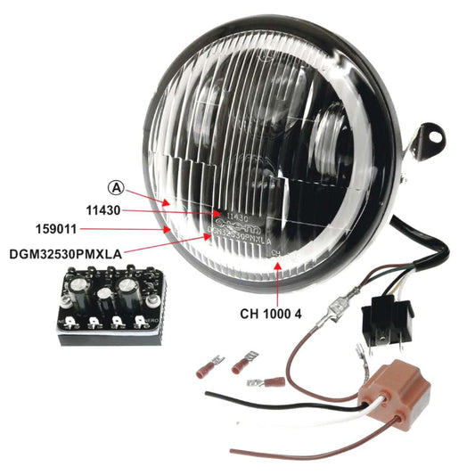 Faro Anteriore a LED GRABOR SIEM Vespa PX 125 / 150 / 200