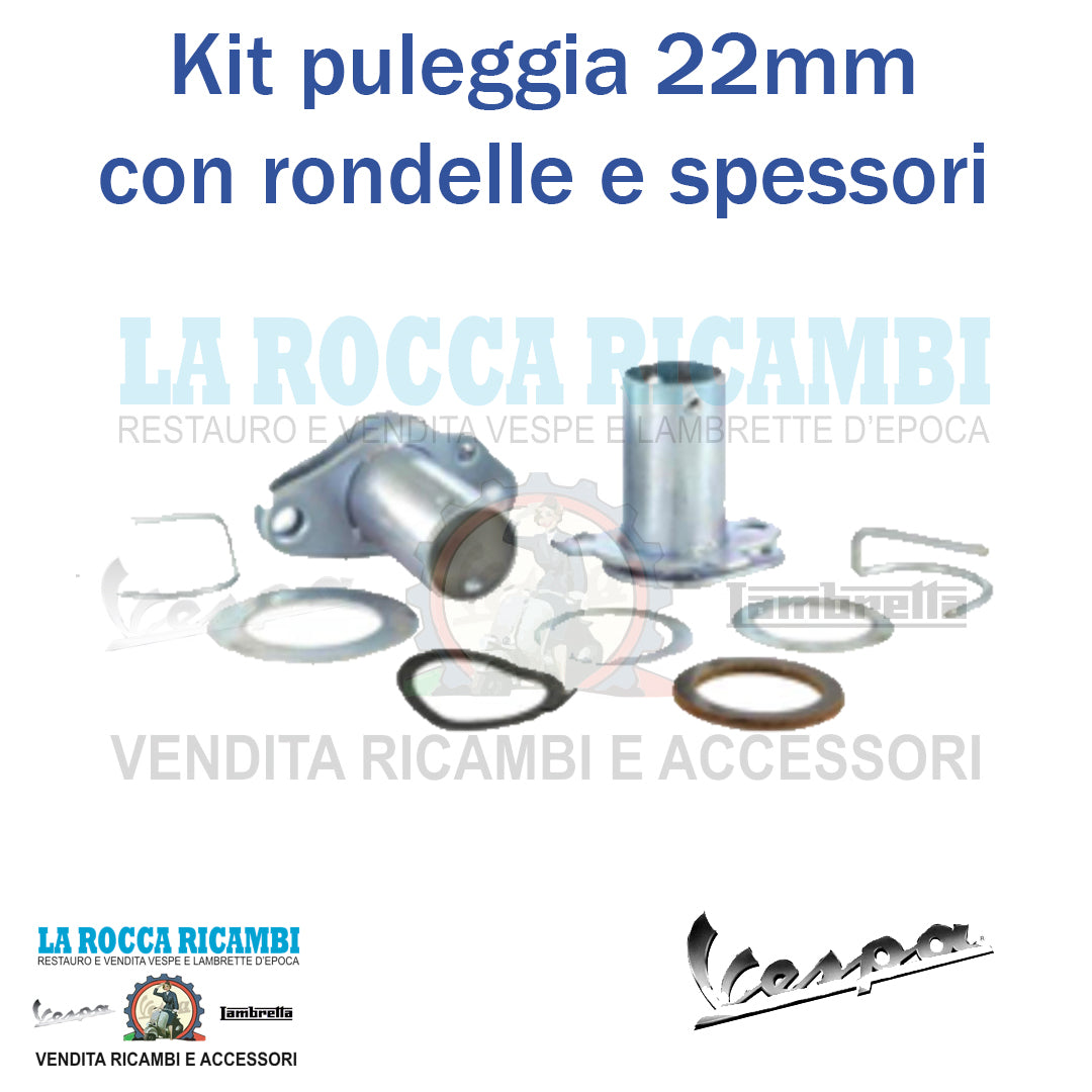 Kit Puleggia Gas Cambio 22MM Manubrio VESPA 50 L - N - R Con Rondelle