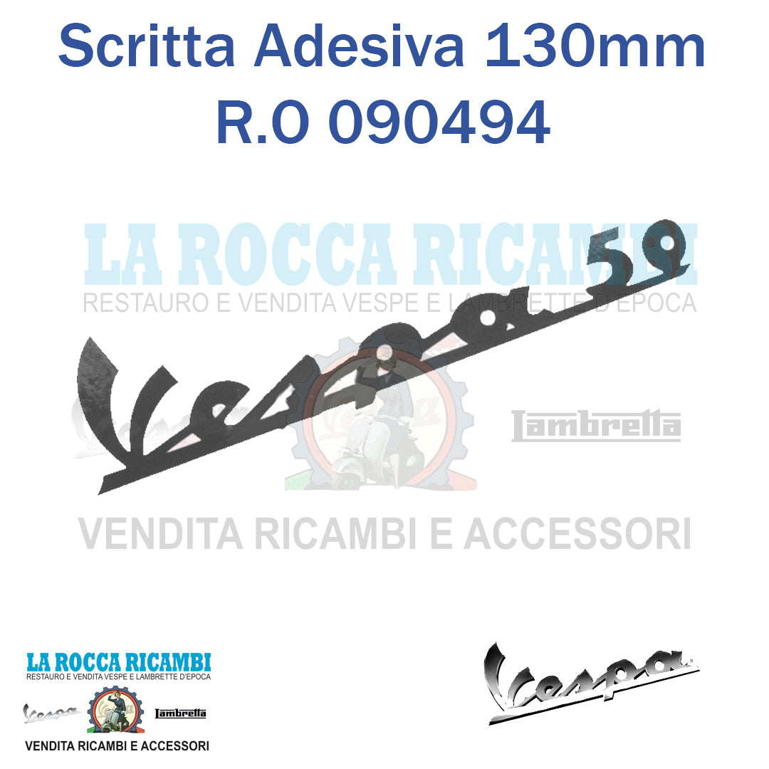 Scritta Anteriore Adesiva "VESPA 50" Colore Grigio Vespa 50 N - R.O 090494